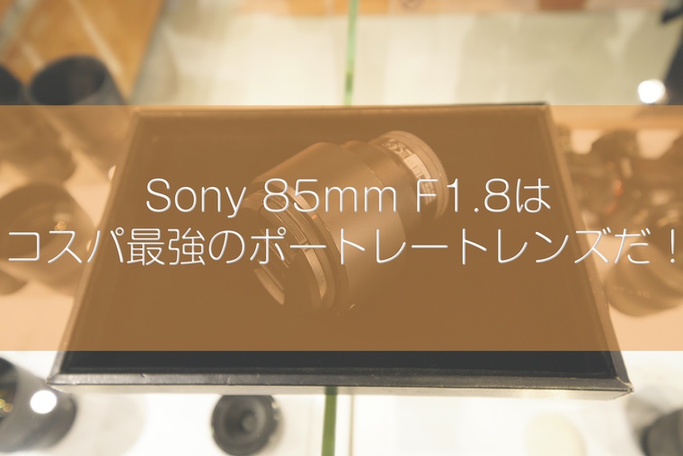 Sony 85mm F1.8はコスパ最強のポートレートレンズ！｜Focus Edge ...